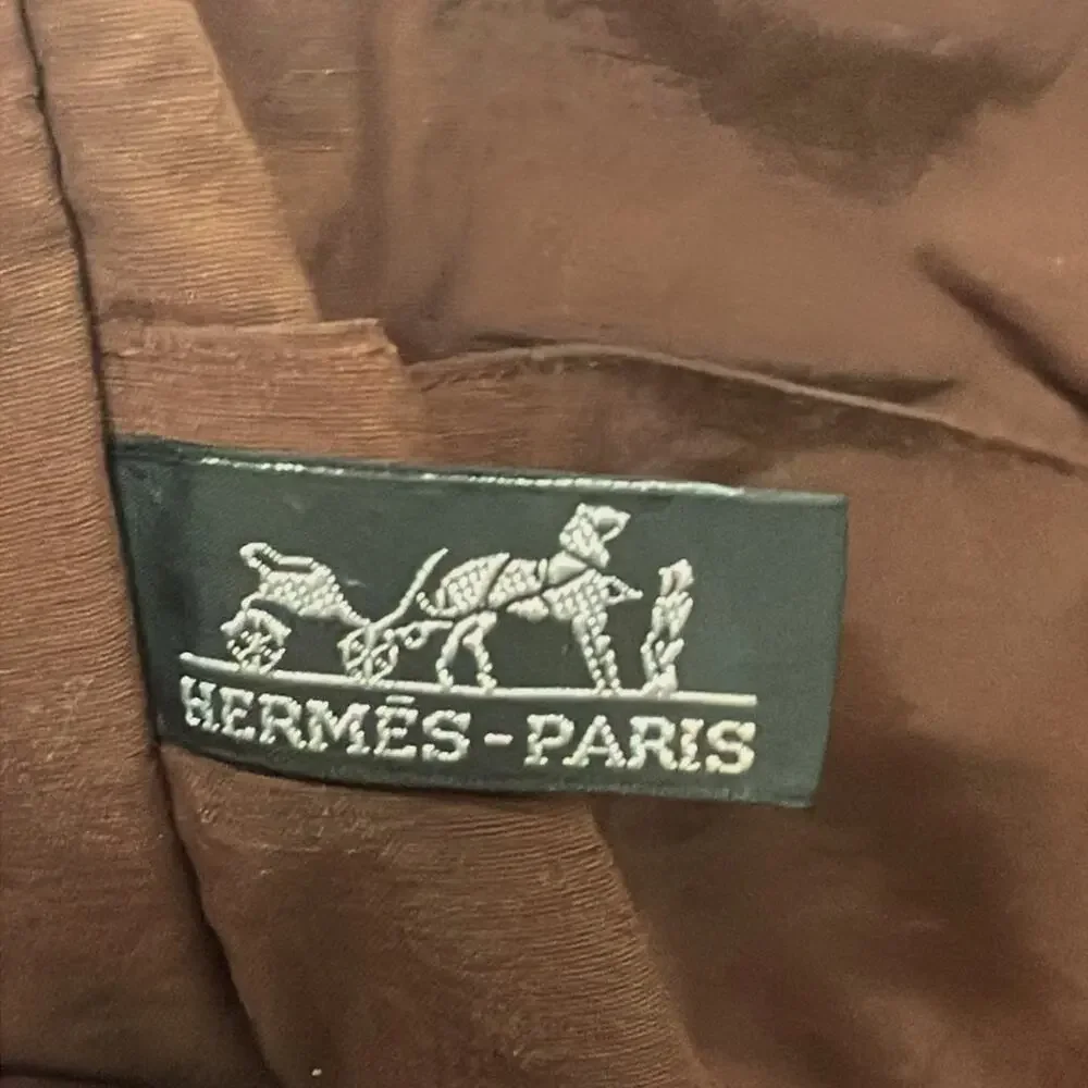 Hermès Pouch Dark Brown Dark Navy